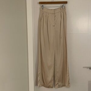Abercrombie & Fitch Silk Wide Leg Trousers